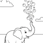 coloriage Éléphant updated à imprimer pour enfant de 2 ans