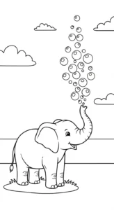 coloriage Éléphant updated à imprimer pour enfant de 2 ans