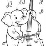 coloriage Éléphant updated à imprimer pour enfant de 3 ans