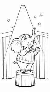 coloriage Éléphant updated et decoupage