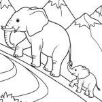 coloriage Éléphant updated a colorier en ligne