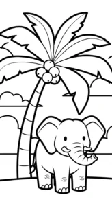 coloriage Éléphant updated pour enfant de 8 ans