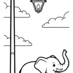 coloriage Éléphant updated a colorier en ligne