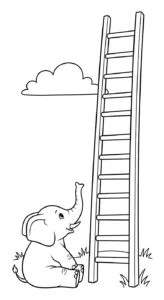 coloriage Éléphant updated à imprimer