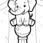coloriage Éléphant updated de pour enfants