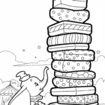 coloriage Éléphant updated et découpage à imprimer