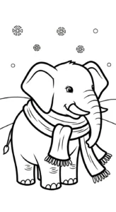 coloriage Éléphant updated à imprimer pdf
