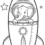 coloriage Éléphant updated à imprimer kawaii