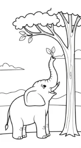 coloriage Éléphant updated et decoupage a imprimer gratuit