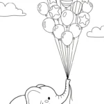 coloriage Éléphant updated et découpage à imprimer