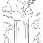 coloriage Éléphant updated educatif pour enfant