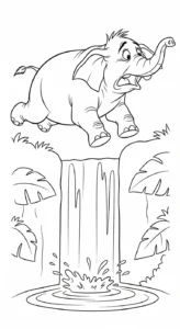 coloriage Éléphant updated educatif pour enfant