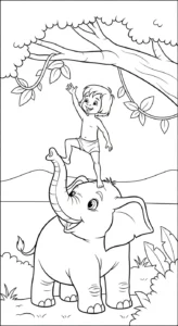 coloriage Éléphant updated pour enfants a imprimer gratuit