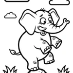 coloriage Éléphant updated pour enfant de 5 ans