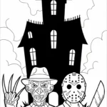 coloriage Freddy Krueger pour enfants a imprimer gratuit