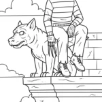 coloriage Freddy Krueger educatif pour enfant