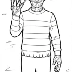 imprimer coloriage Freddy Krueger