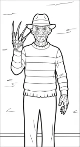 imprimer coloriage Freddy Krueger