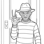 télécharger coloriage Freddy Krueger gratuit