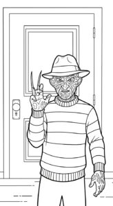 télécharger coloriage Freddy Krueger gratuit