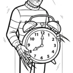 coloriage Freddy Krueger pour enfant de à imprimer