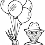 coloriage Freddy Krueger pour enfants