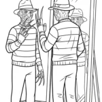 coloriage Freddy Krueger pour enfant de 5 ans