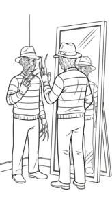 coloriage Freddy Krueger pour enfant de 5 ans