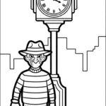coloriage Freddy Krueger a colorier en ligne gratuitement