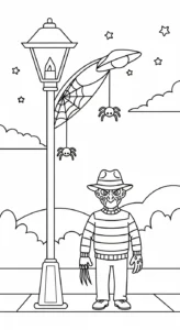 coloriage Freddy Krueger a telecharger