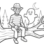 coloriage Freddy Krueger gratuit pour enfants