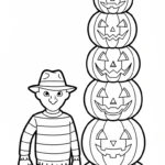 coloriage Freddy Krueger gratuit à imprimer