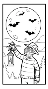 imprimer coloriage Freddy Krueger