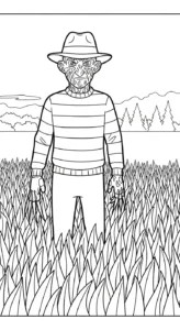 coloriage Freddy Krueger pour enfant gratuit