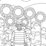 coloriage Freddy Krueger à imprimer pour enfant de 3 ans