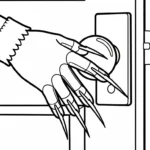 coloriage Freddy Krueger pour primaire