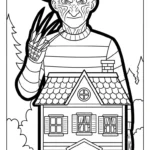 coloriage Freddy Krueger pour primaire