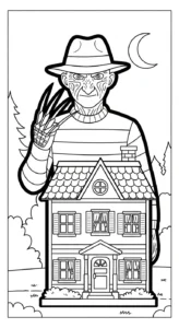 coloriage Freddy Krueger pour primaire