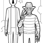 coloriage Freddy Krueger pour enfants a imprimer
