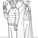 coloriage Freddy Krueger à imprimer pdf gratuit