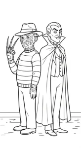coloriage Freddy Krueger à imprimer pdf gratuit