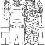 coloriage Freddy Krueger et découpage à imprimer