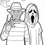 coloriage Freddy Krueger à imprimer pour enfant de 2 ans