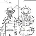 coloriage Freddy Krueger à imprimer pdf gratuit