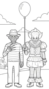 coloriage Freddy Krueger à imprimer pdf gratuit