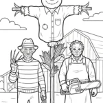 coloriage Freddy Krueger pour enfants a imprimer