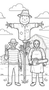 coloriage Freddy Krueger pour enfants a imprimer