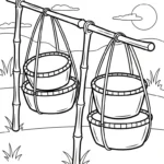image de coloriage Outils Agricoles pour enfant