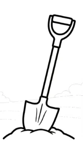 coloriage Outils Agricoles pour enfant de 3 ans