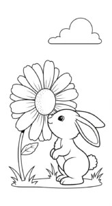coloriage Pâques à imprimer kawaii